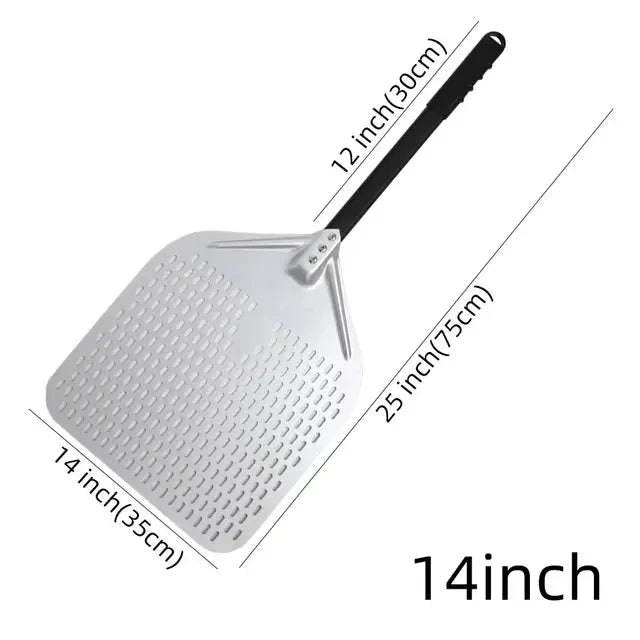 Big Pizza Perforated Shovel Paddle Handle for Oven Pizza Baking Tool | Stornfield