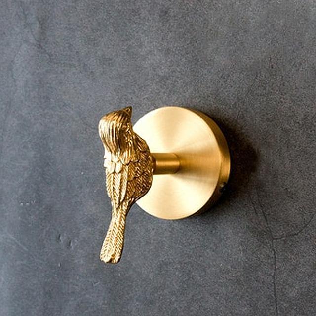 Golden Brass Wall Hooks – Handmade Animal Designs for Stylish Wall Decoration | Stornfield