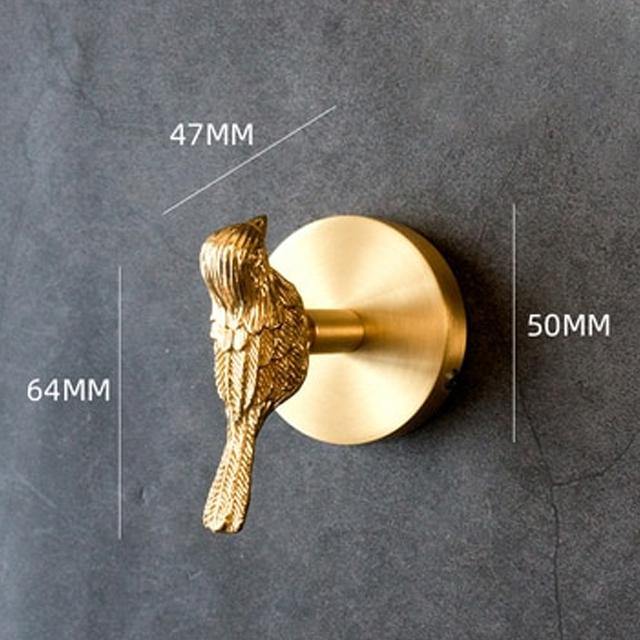 Golden Brass Wall Hooks – Handmade Animal Designs for Stylish Wall Decoration | Stornfield