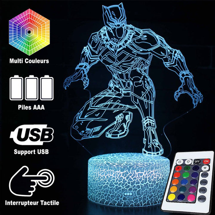 Stornfield | Lampe 3D Marvel Black Panther Stealth