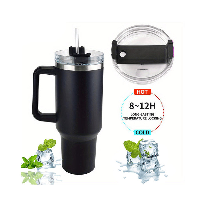 Tumbler Thermo mug 1200 ml with handle, lid and straw | Stornfield