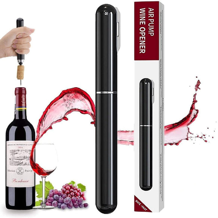2-in-1 Air Pressure Pump Wine Bottle Opener with Foil Cutter | Stornfield