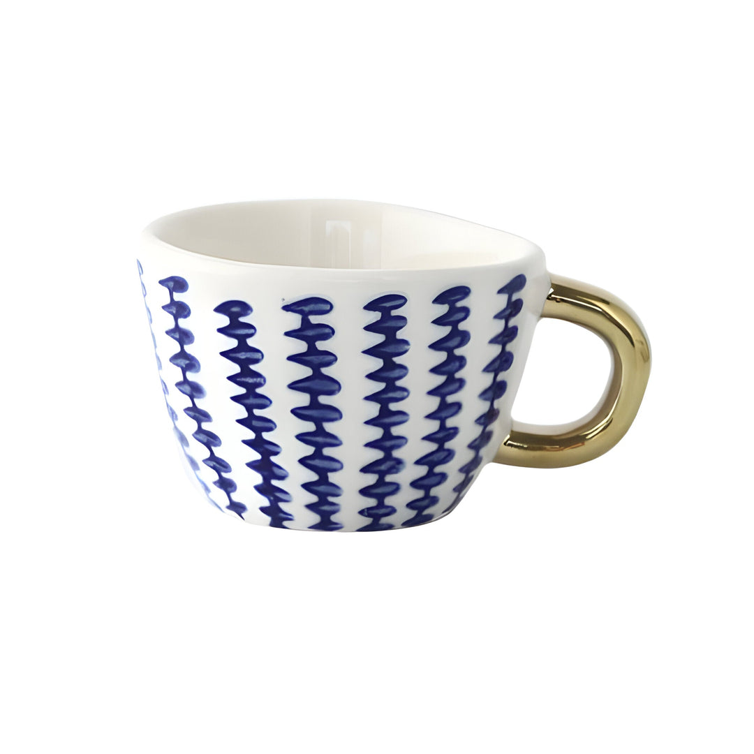Ceramic mug with geometric design – Stylish and modern | Ideal for coffee or tea | Stornfield