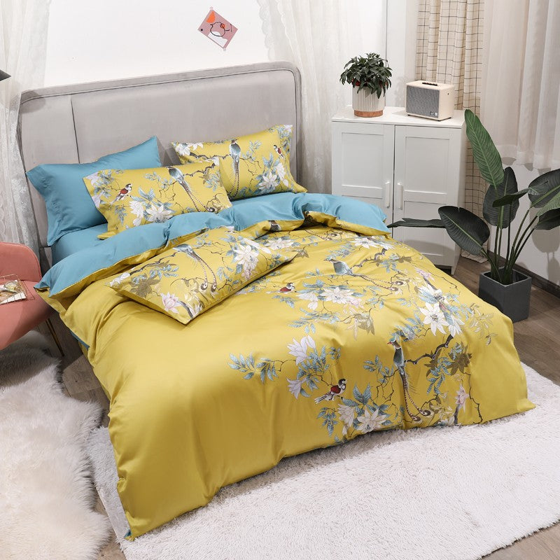 Tropical Haven Duvet Cover Set (Egyptian Cotton, 500 TC) | Stornfield