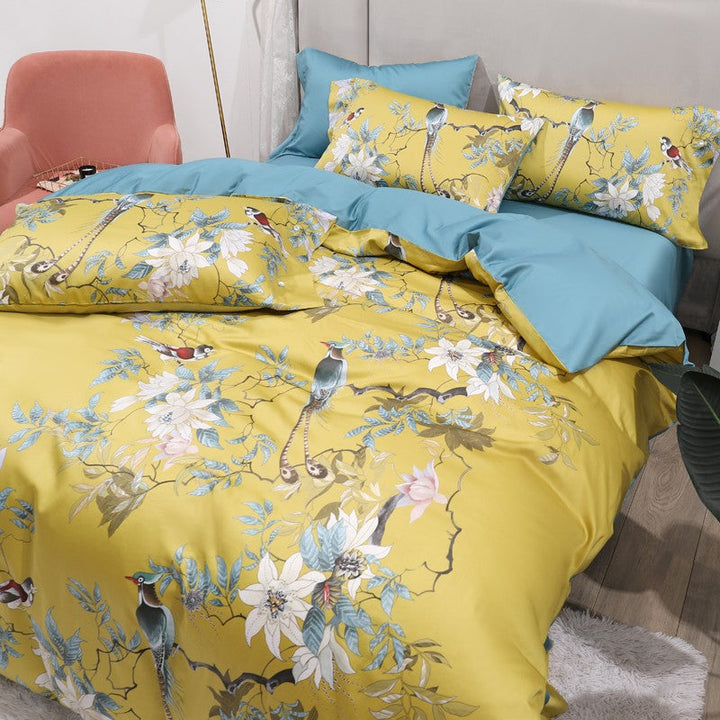 Tropical Haven Duvet Cover Set (Egyptian Cotton, 500 TC) | Stornfield