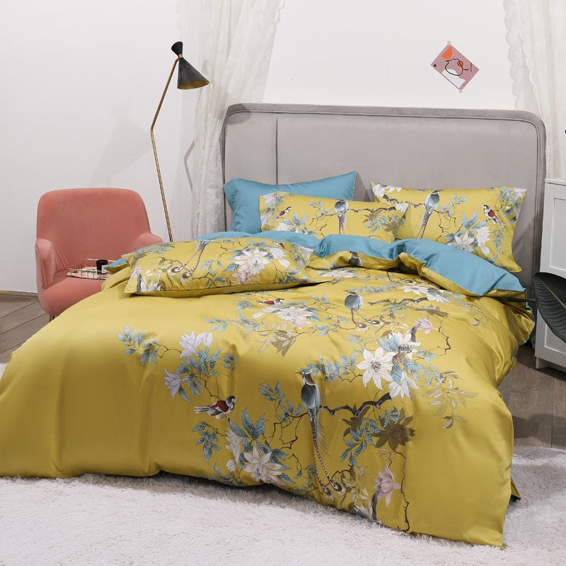 Tropical Haven Duvet Cover Set (Egyptian Cotton, 500 TC) | Stornfield