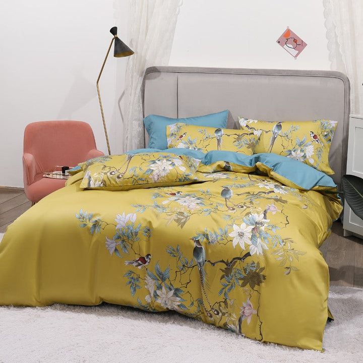 Tropical Haven Duvet Cover Set (Egyptian Cotton, 500 TC) | Stornfield