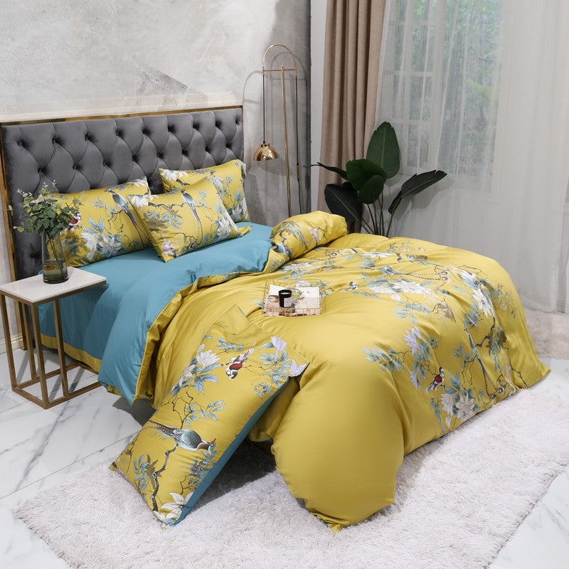 Tropical Haven Duvet Cover Set (Egyptian Cotton, 500 TC) | Stornfield