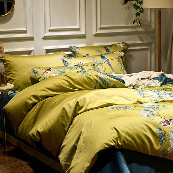 Tropical Haven Duvet Cover Set (Egyptian Cotton, 500 TC) | Stornfield