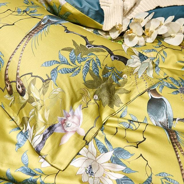 Tropical Haven Duvet Cover Set (Egyptian Cotton, 500 TC) | Stornfield