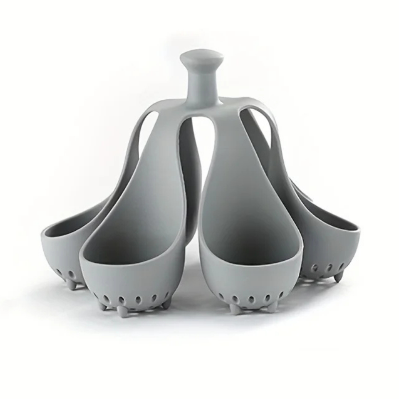 Boiled Egg Holder Silicone Egg Steamer Tray with Anti-Scald Handle | Stornfield