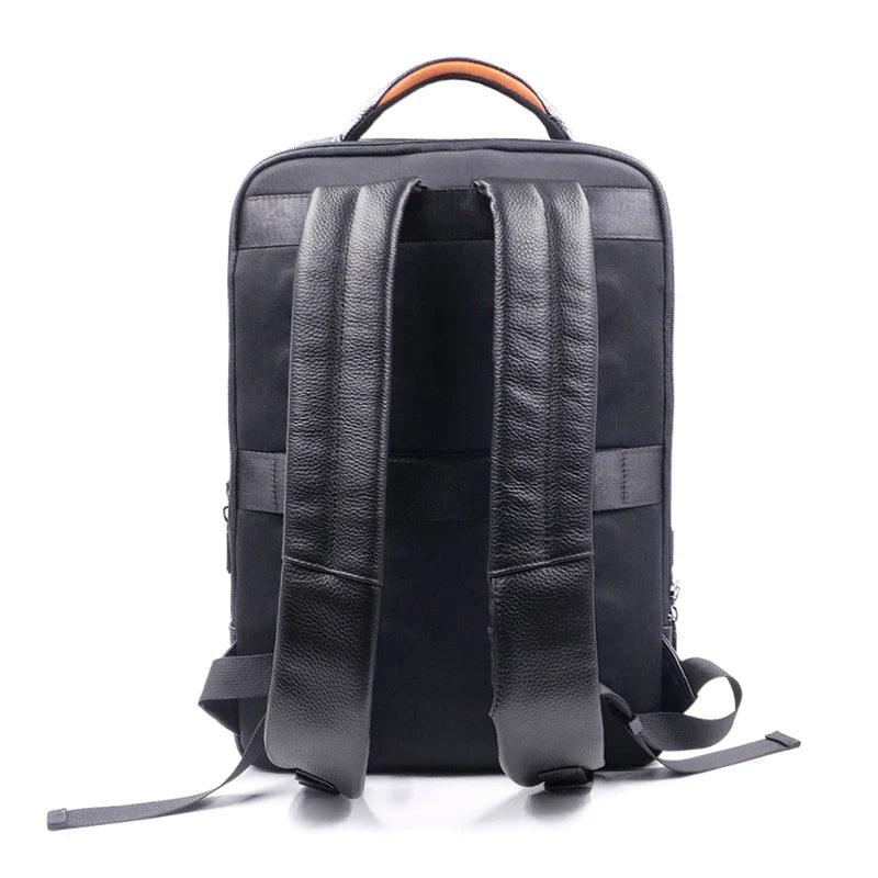 Premium Leather Backpack with Fingerprint Lock – Men’s Anti-Theft Backpack | Stornfield
