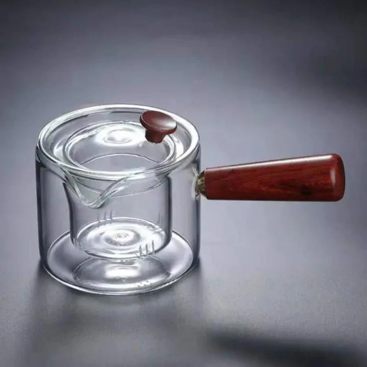 Borosilicate Sphere Teapot Kettle Heat-Resistant Wooden Handle Tea Infuser | Stornfield