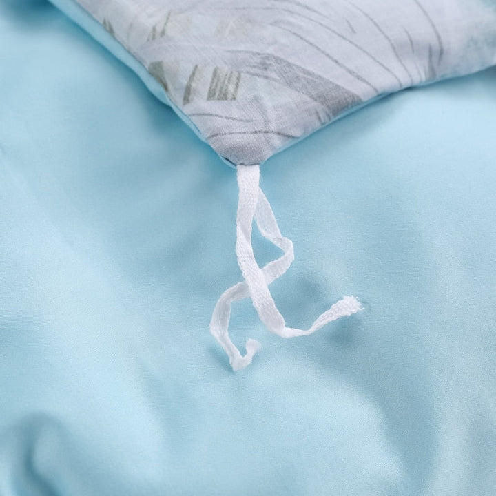 Azure Bloom Duvet Cover Set (Egyptian Cotton, 500 TC) | Stornfield