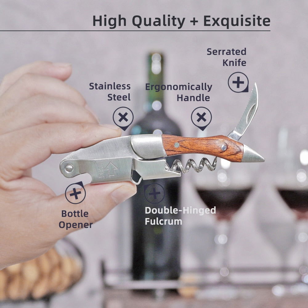 Bottle Opener and Foil Cutter Gift for Wine Lovers Wine Corkscrew | Stornfield