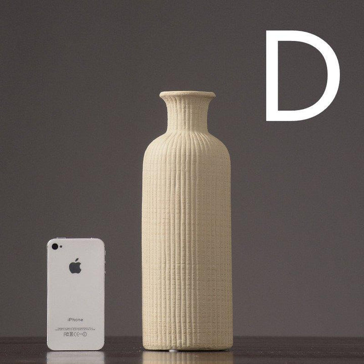 Stornfield | Ceramic vase beige brown grey flowers | Home decor item