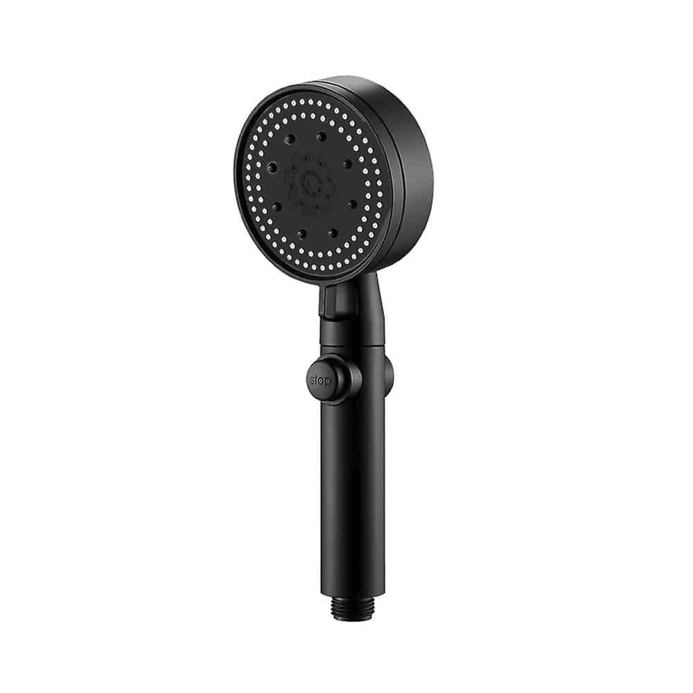 Shower head with 5 functions - black | Stornfield