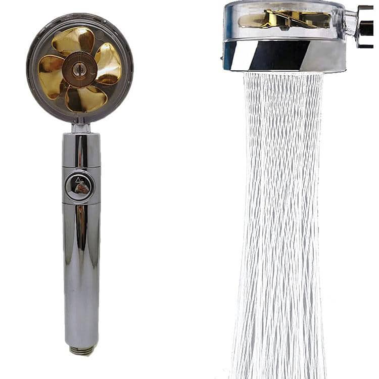 Shower head with high pressure - adjustable 360° rotating design - up to 40% water savings | Stornfield