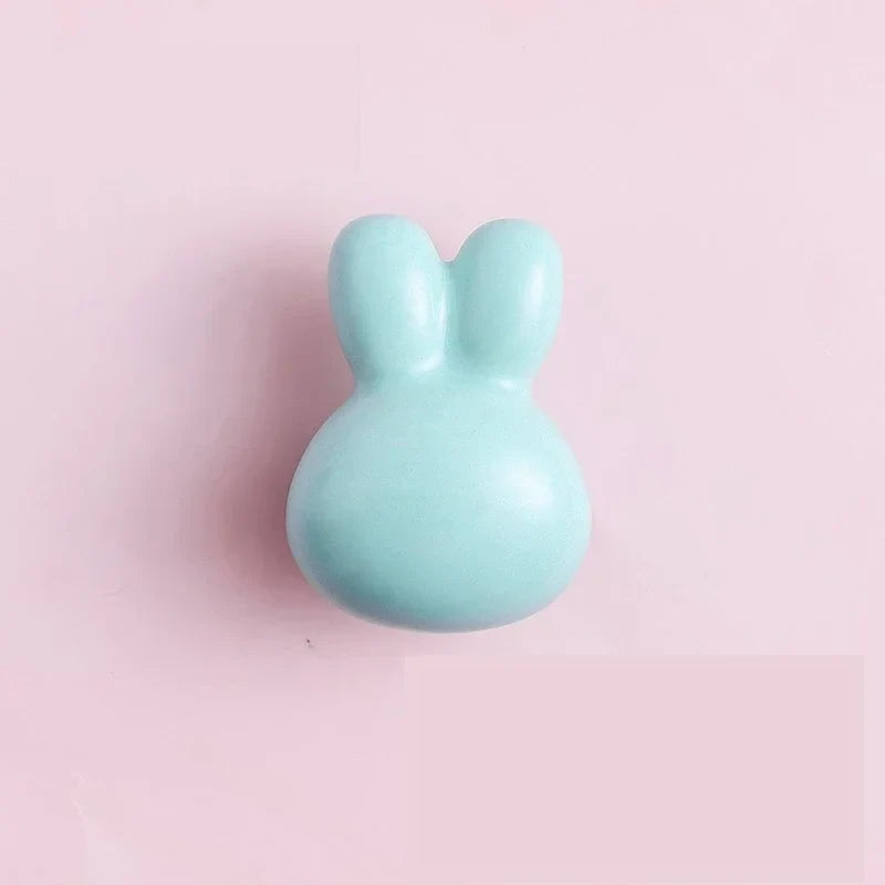 Bunny Ceramic Drawer Knobs Cute Pull Handles for Kids Room | Stornfield