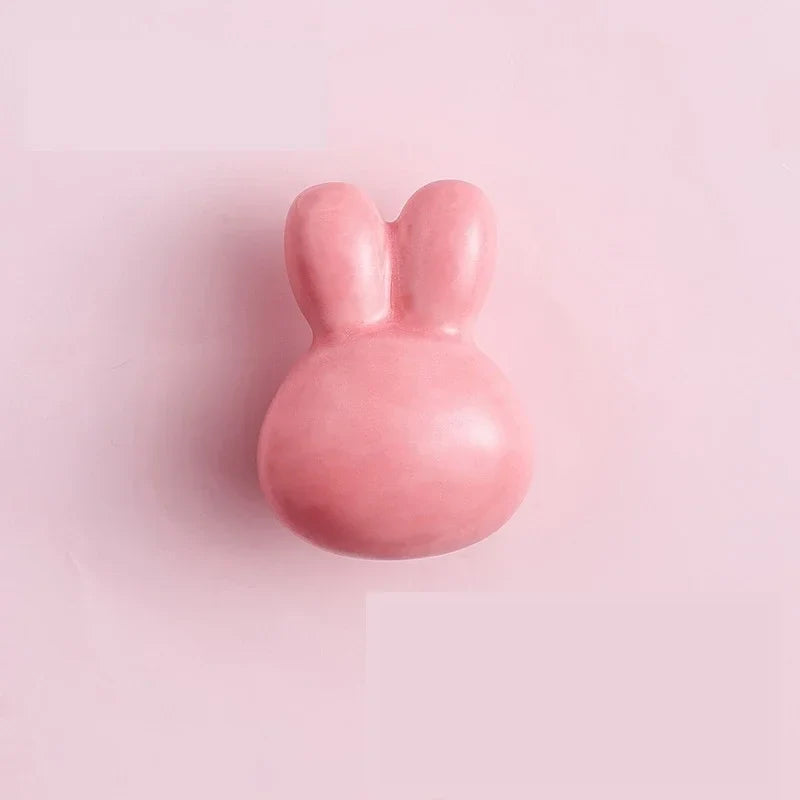 Bunny Ceramic Drawer Knobs Cute Pull Handles for Kids Room | Stornfield