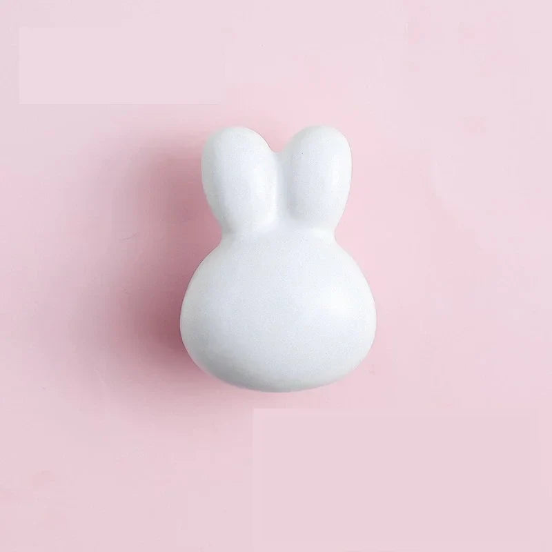 Bunny Ceramic Drawer Knobs Cute Pull Handles for Kids Room | Stornfield