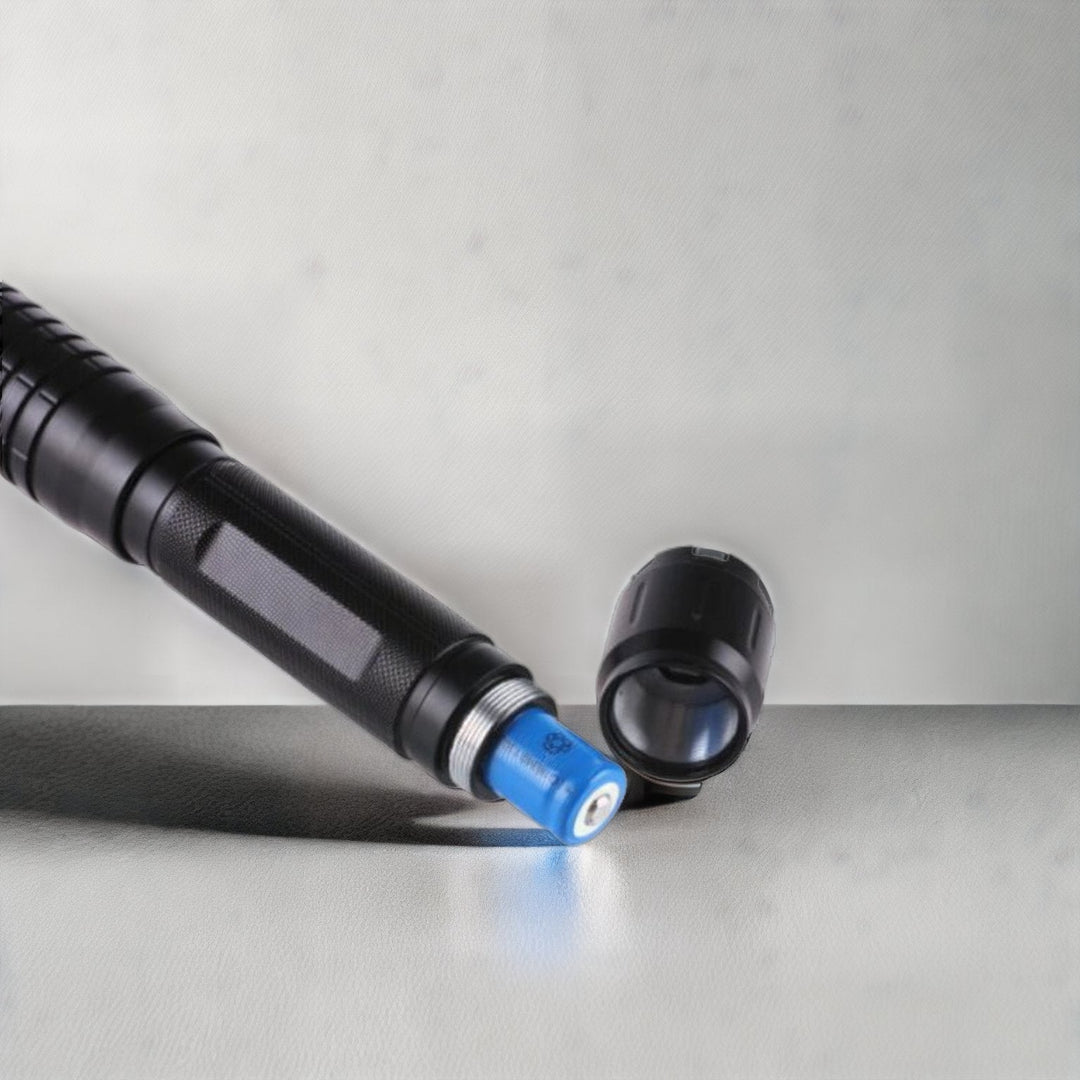 Stornfield | Blue Beam Laser Torch | 450nm High-Intensity Optical Output | Tactical 5000m+ Range | Adjustable Focus Aluminum Chassis | Thermal Ignition Capable Flashlight