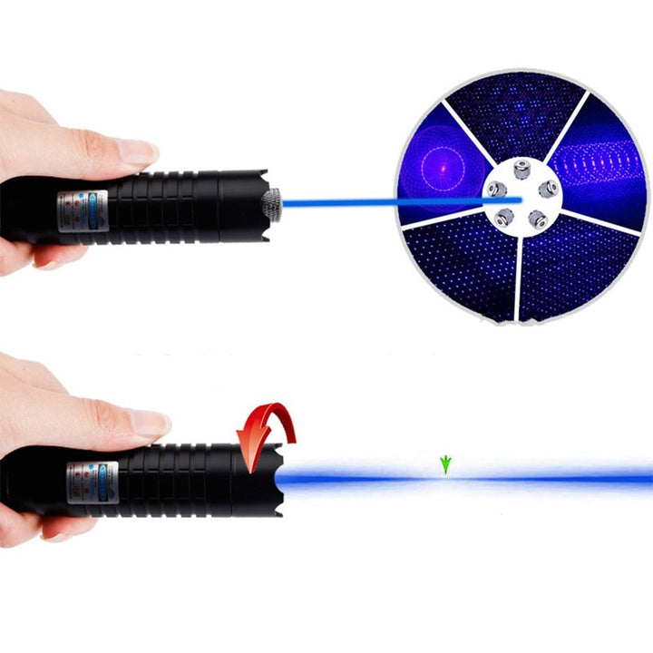 Stornfield | Blue Beam Laser Torch | 450nm High-Intensity Optical Output | Tactical 5000m+ Range | Adjustable Focus Aluminum Chassis | Thermal Ignition Capable Flashlight