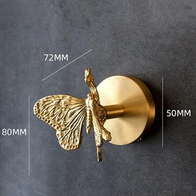 Golden Brass Wall Hooks – Handmade Animal Designs for Stylish Wall Decoration | Stornfield