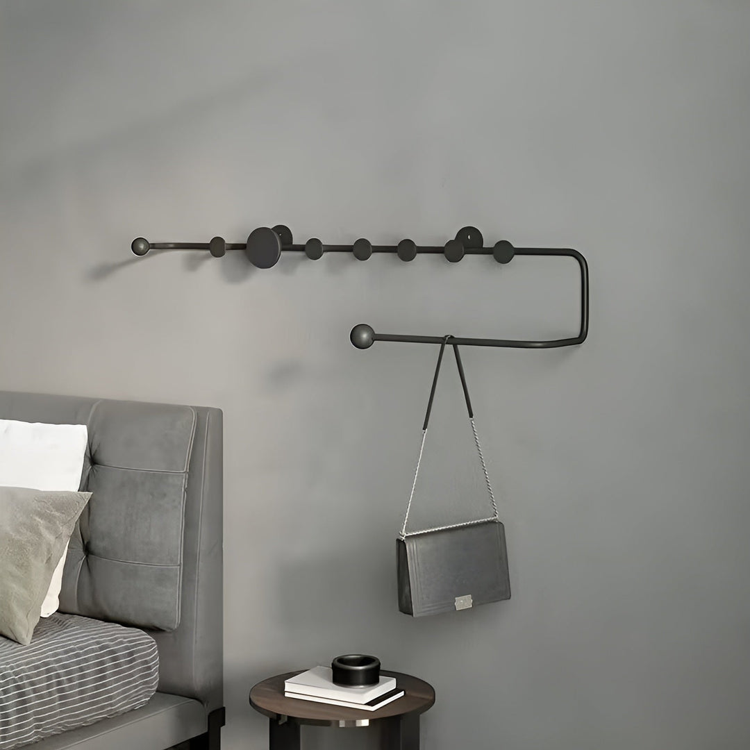 Wall wardrobe with hooks – Modern and space-saving | Ideal for hallway, bedroom, and entrance area | Stornfield