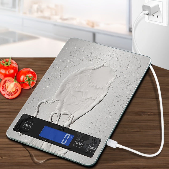 Digital kitchen scale 15 kg USB rechargeable | Stornfield