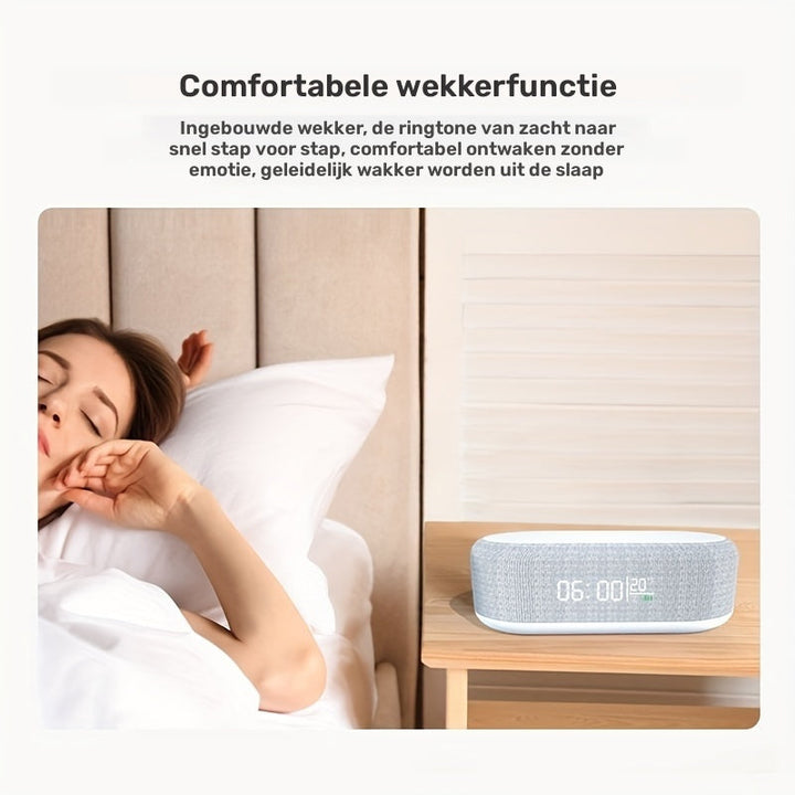 Wireless Charging Station | With Alarm Clock and Temperature Display | Stornfield