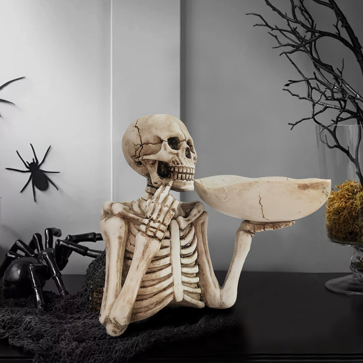 GhoulBowl Skull Bowl – Resin Halloween Candy Bowl and Gothic Decoration | Stornfield
