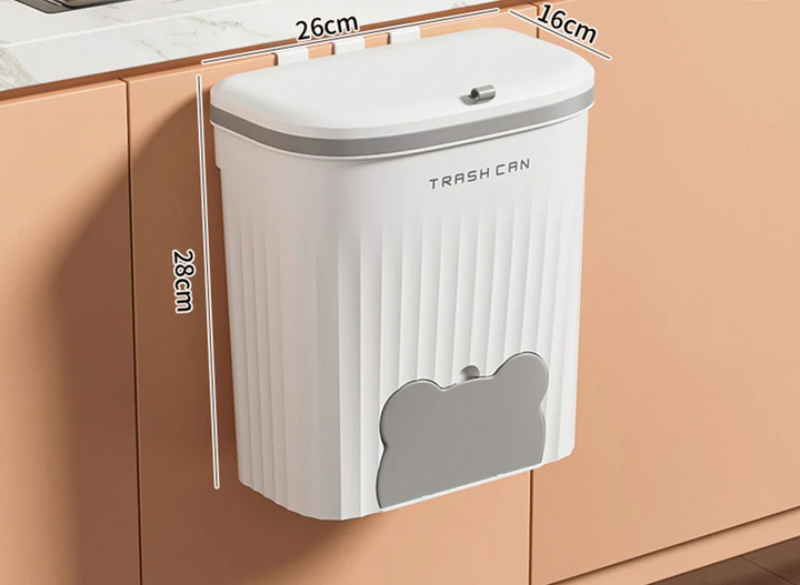 EcoBin Kitchen & Bathroom Wall Trash Can – 8.5L / 12L with Lid Stornfield