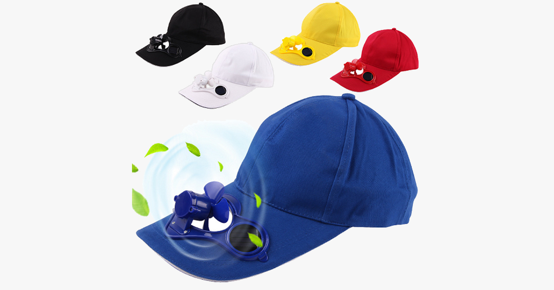 Solar Powered Cooling Fan Hat | Stornfield