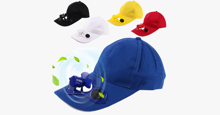 Solar Powered Cooling Fan Hat | Stornfield