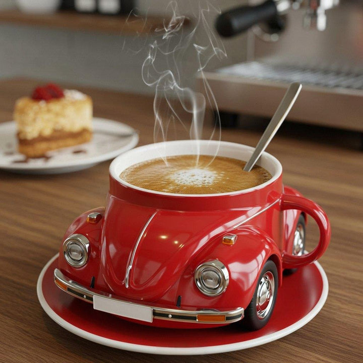 RetroAuto Ceramic Mug – Unique 3D Design for Coffee & Tea | Stornfield