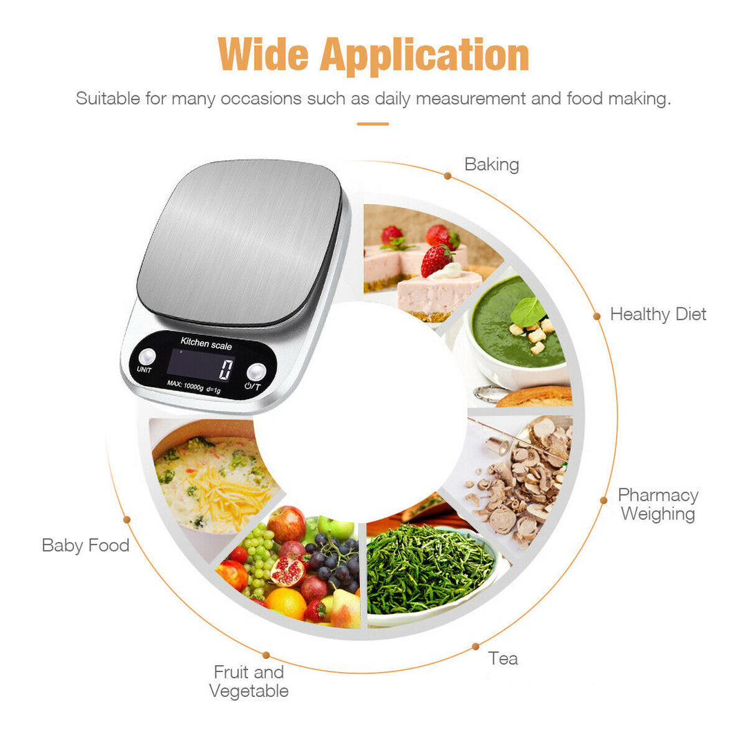 Digital kitchen scale, 10 kg capacity. | Stornfield