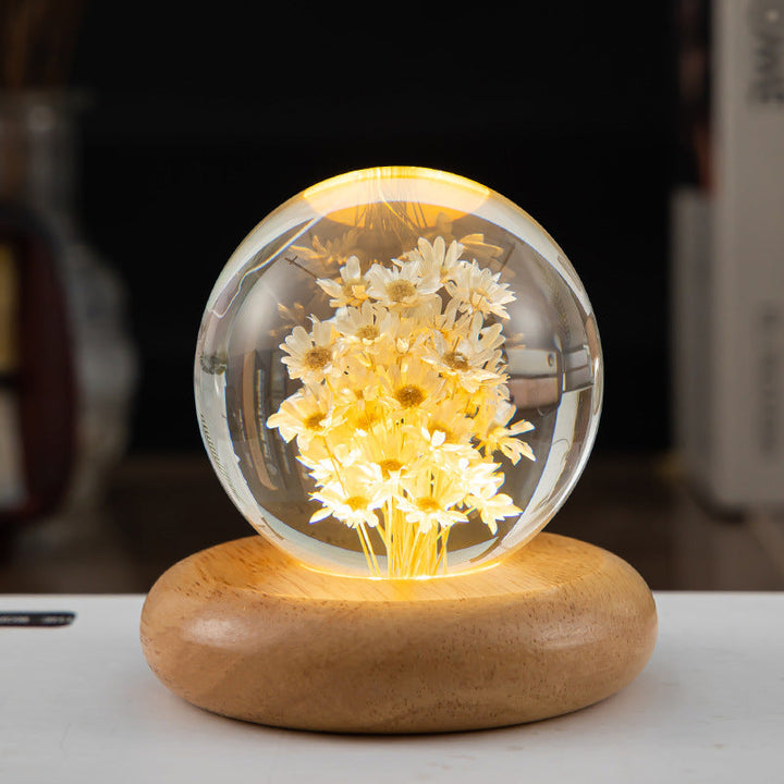 Crystal ball LED night light | Stornfield