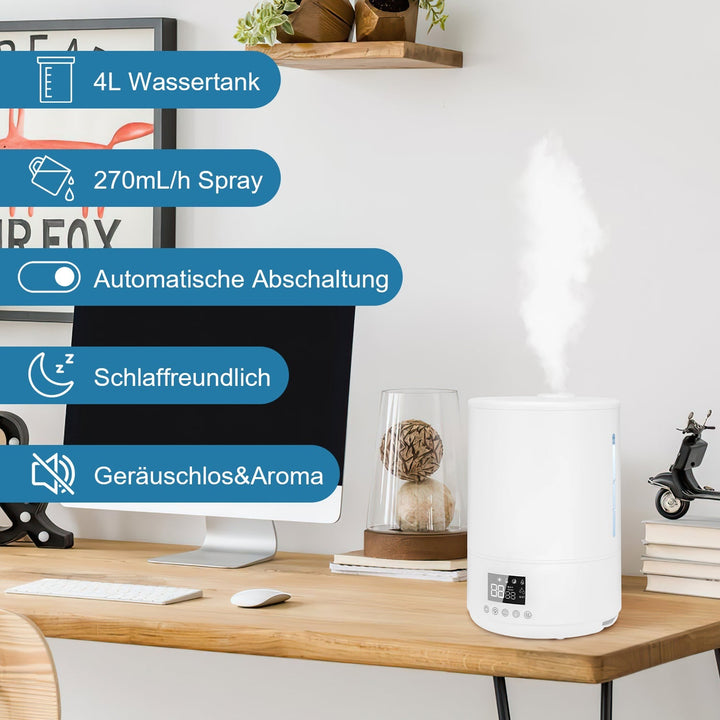 4L Top Fill Humidifier with Remote Control | Stornfield