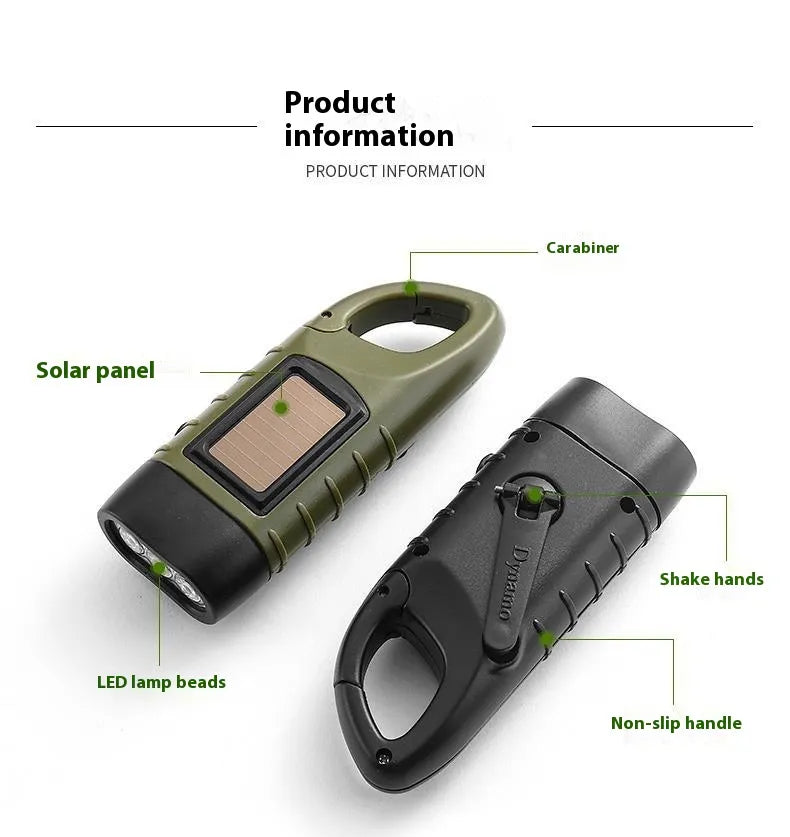 BrightTrail Solar-Crank-LED-Flashlight | Stornfield