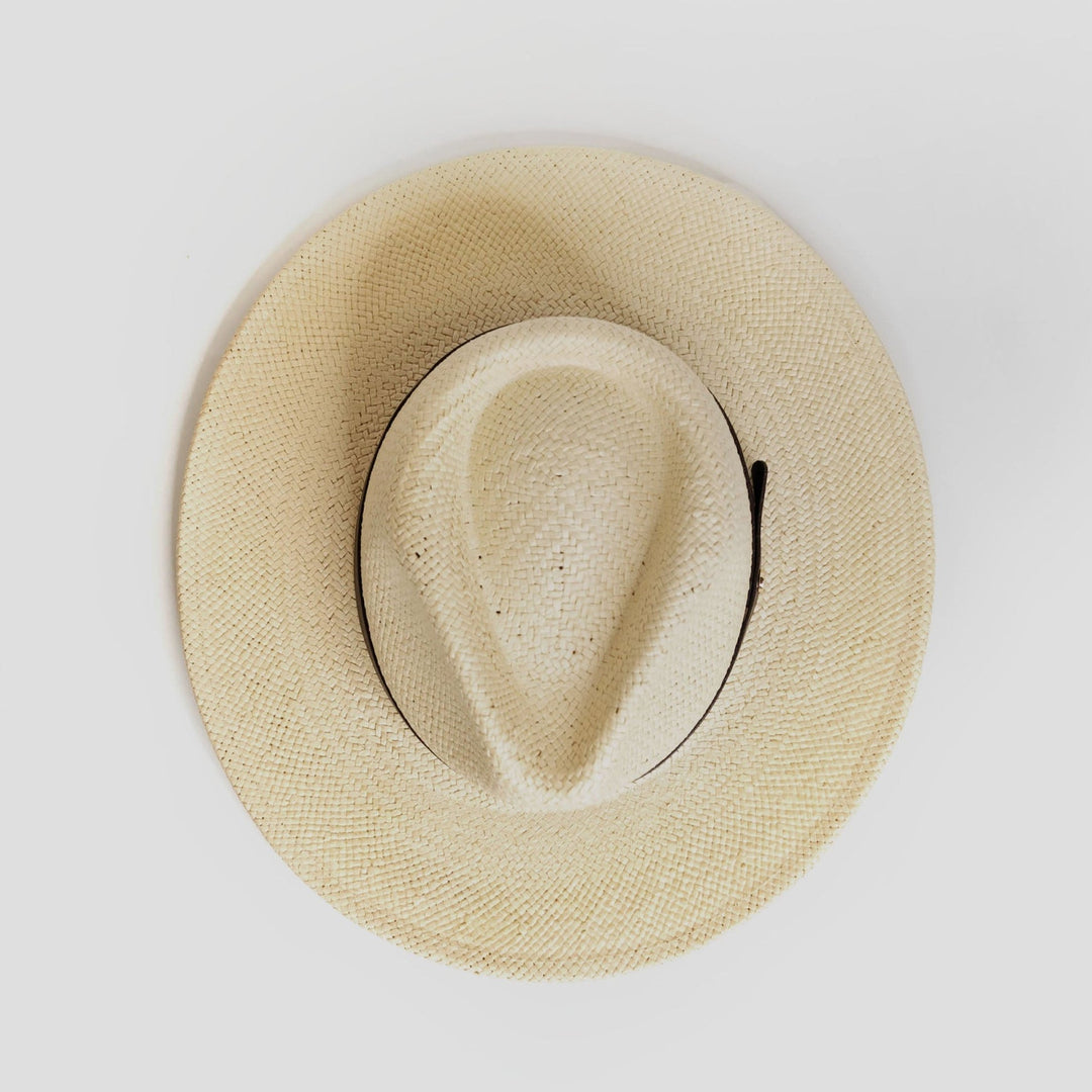 Modern Minimalist Straw Fedora Hat – Coffee | Stornfield