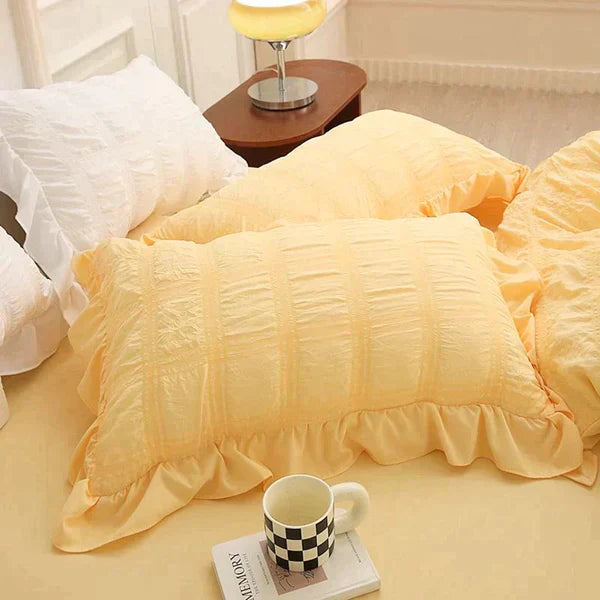 Icy Seersucker Summer Cool Quilt Lace 4-piece Set | Stornfield