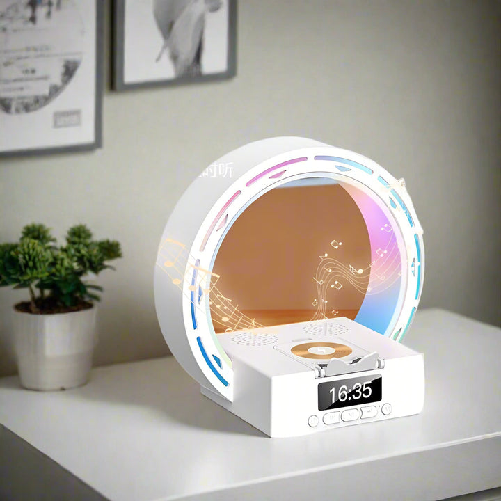 Stornfield | 4-in-1 Bluetooth speaker lamp with charging pad and alarm clock