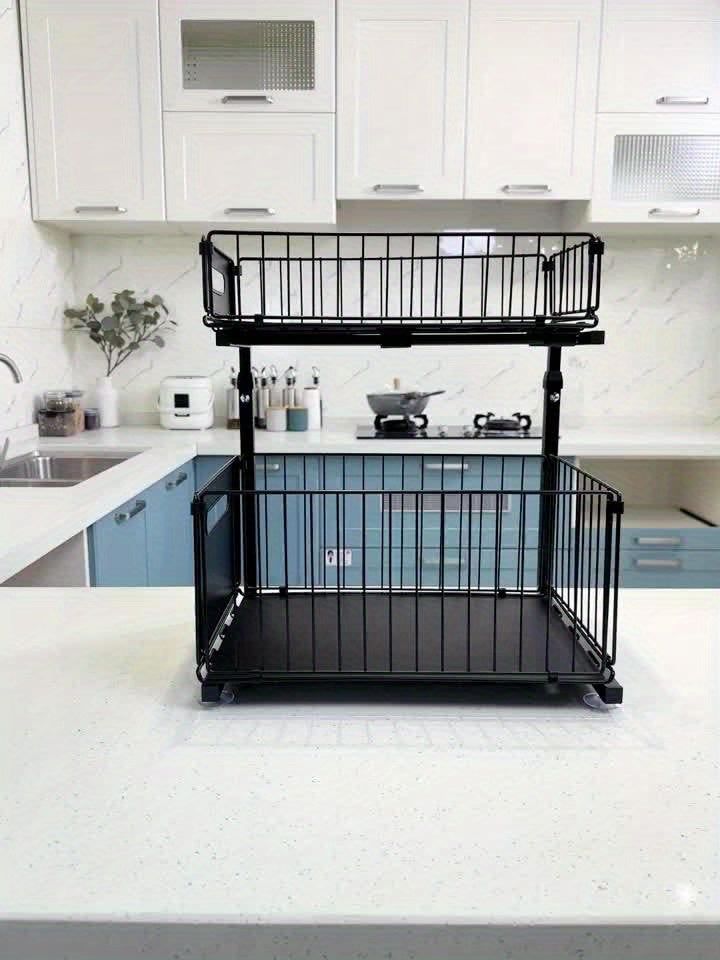 Pull-out Under-Cabinet Organizer 2 Levels | Stornfield