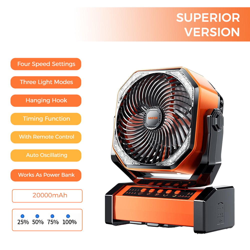 Rechargeable Camping Fan | Stornfield