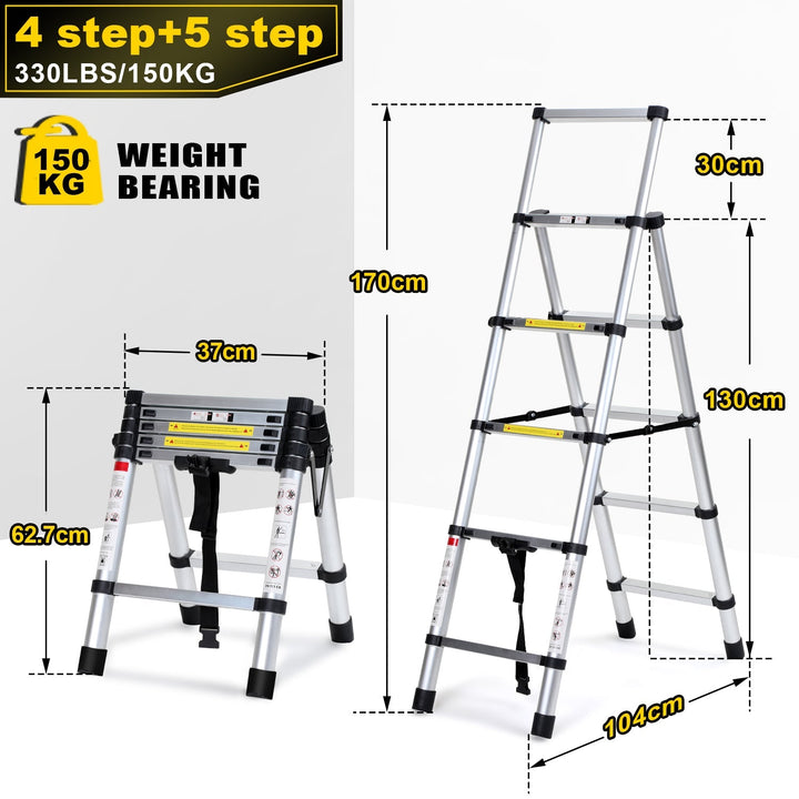 Telescoping ladder Folding ladder A-frame | Stornfield