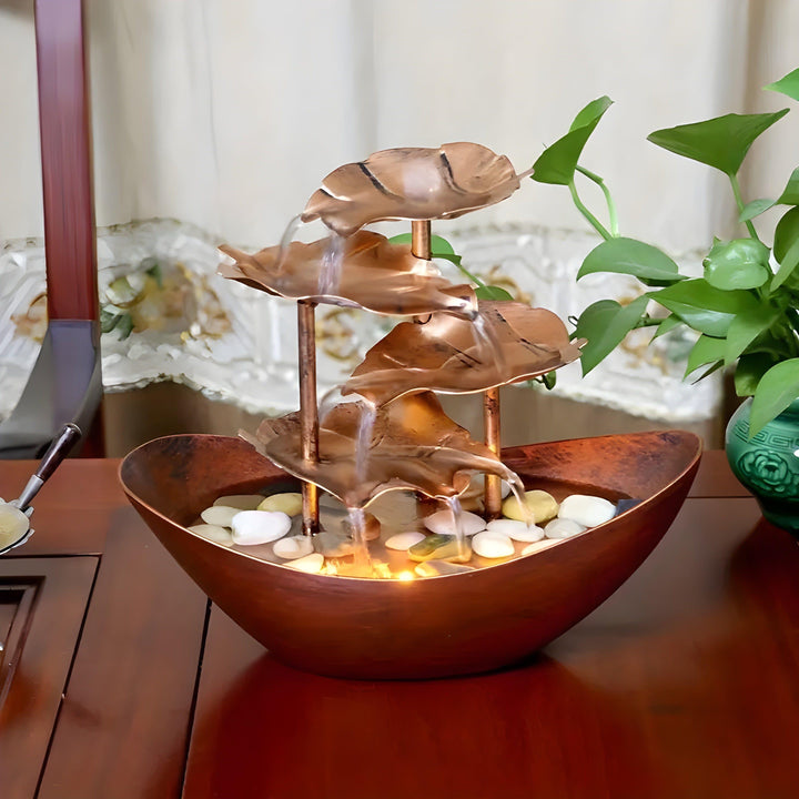 Stornfield LED Leaf-Inspired Decorative Fountain