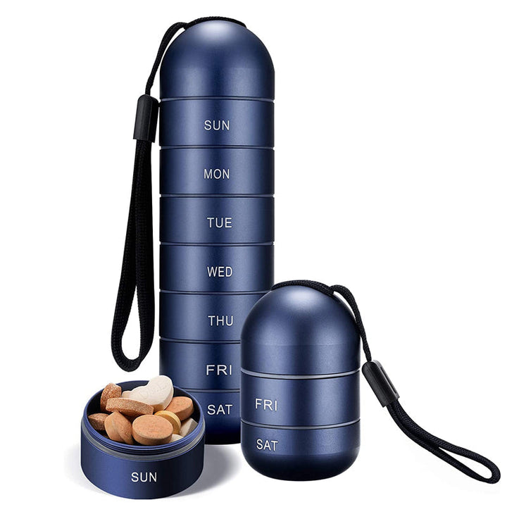 Stornfield | Organisateur de Pilules Portable 7 Jours pour Voyage