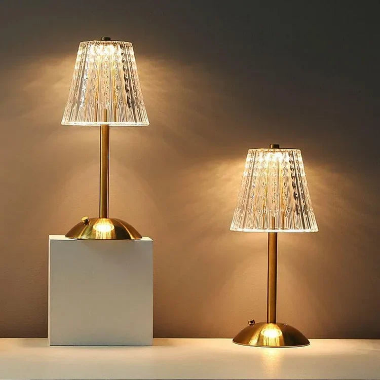 AuraLux - Luxury Gold Crystal TaStornfielde Lamp with Touch Control and DimmaStornfielde LED Lighting | Stornfield