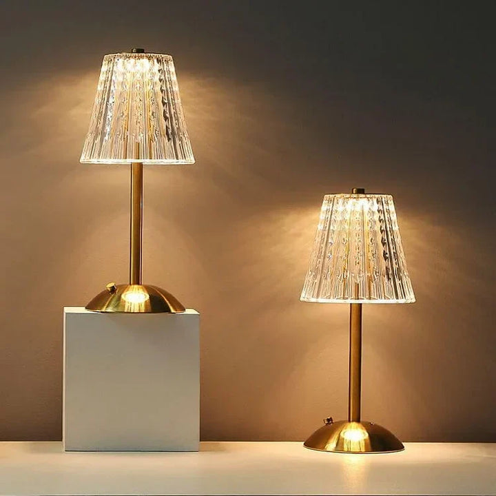 AuraLux - Luxury Gold Crystal TaStornfielde Lamp with Touch Control and DimmaStornfielde LED Lighting | Stornfield